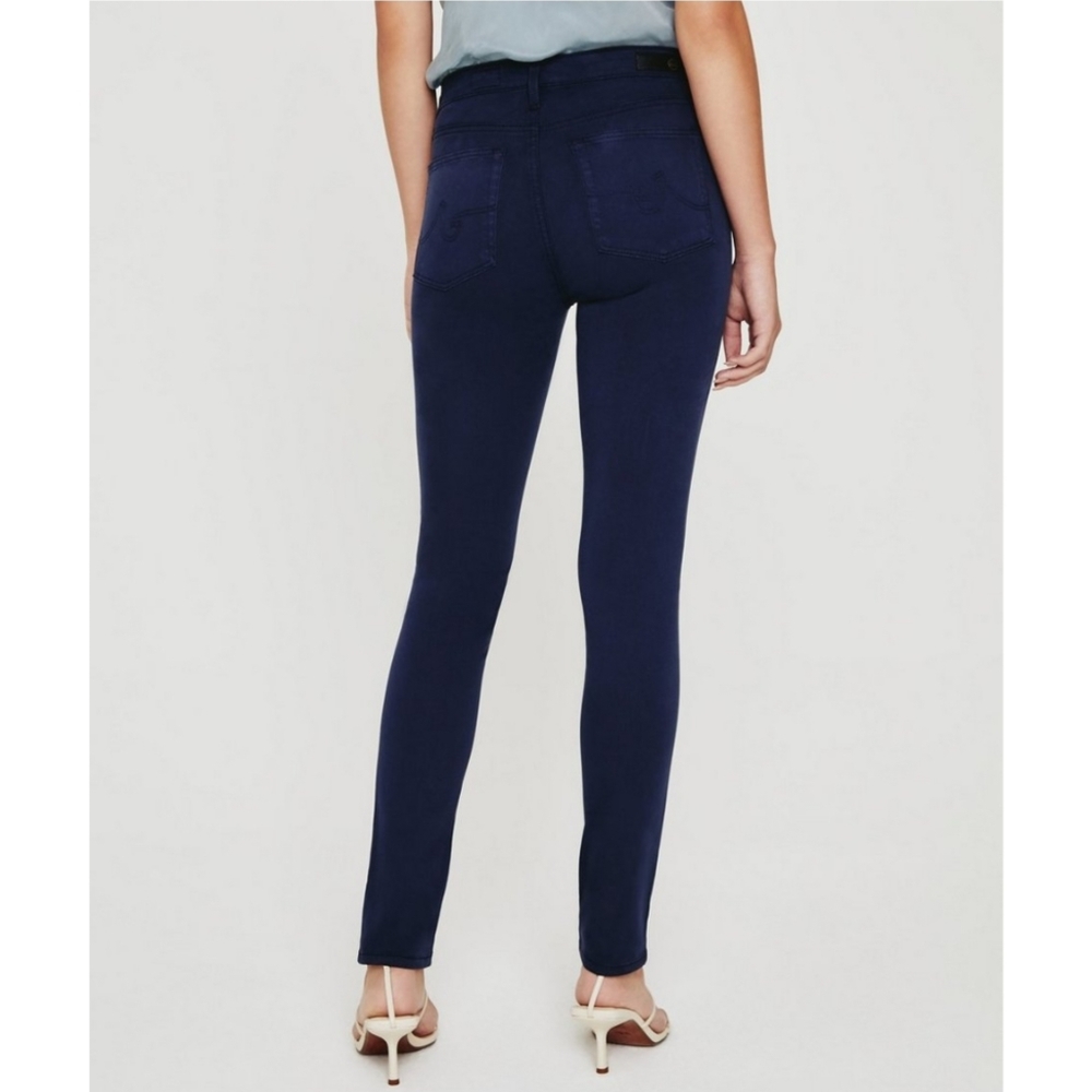 AG Adriano Goldschmied The Stilt Cigarette Jean Navy Blue Colored Size 4/27 Reg - Picture 6 of 14